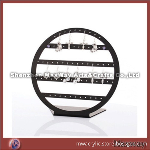 Acrylic Black Round Ear Nail/Pin/Pendants Display Holder
